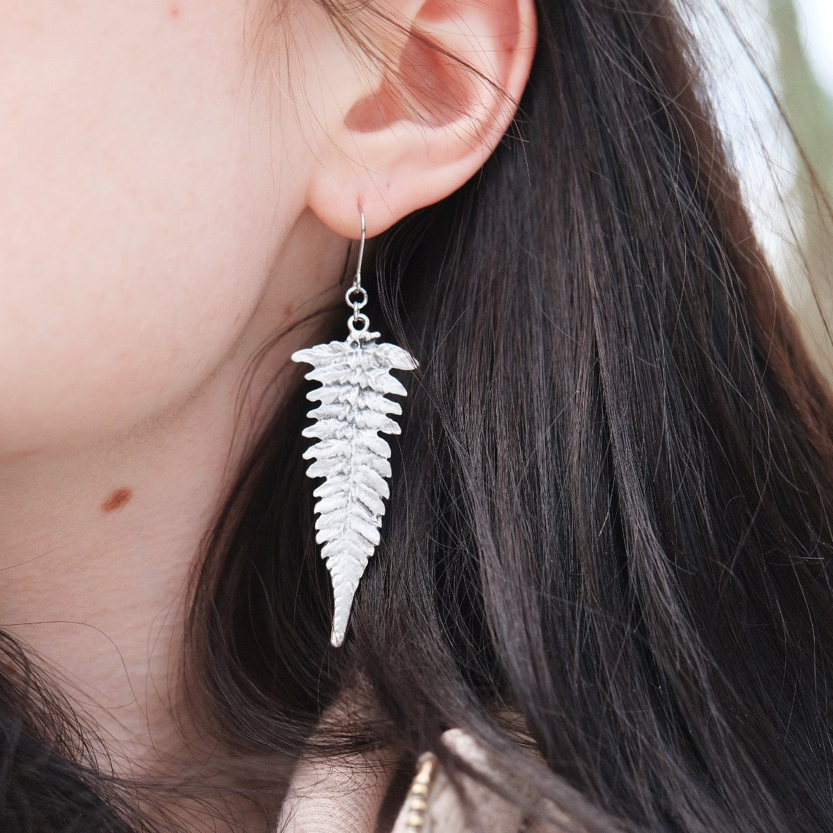 Long Fern Earrings