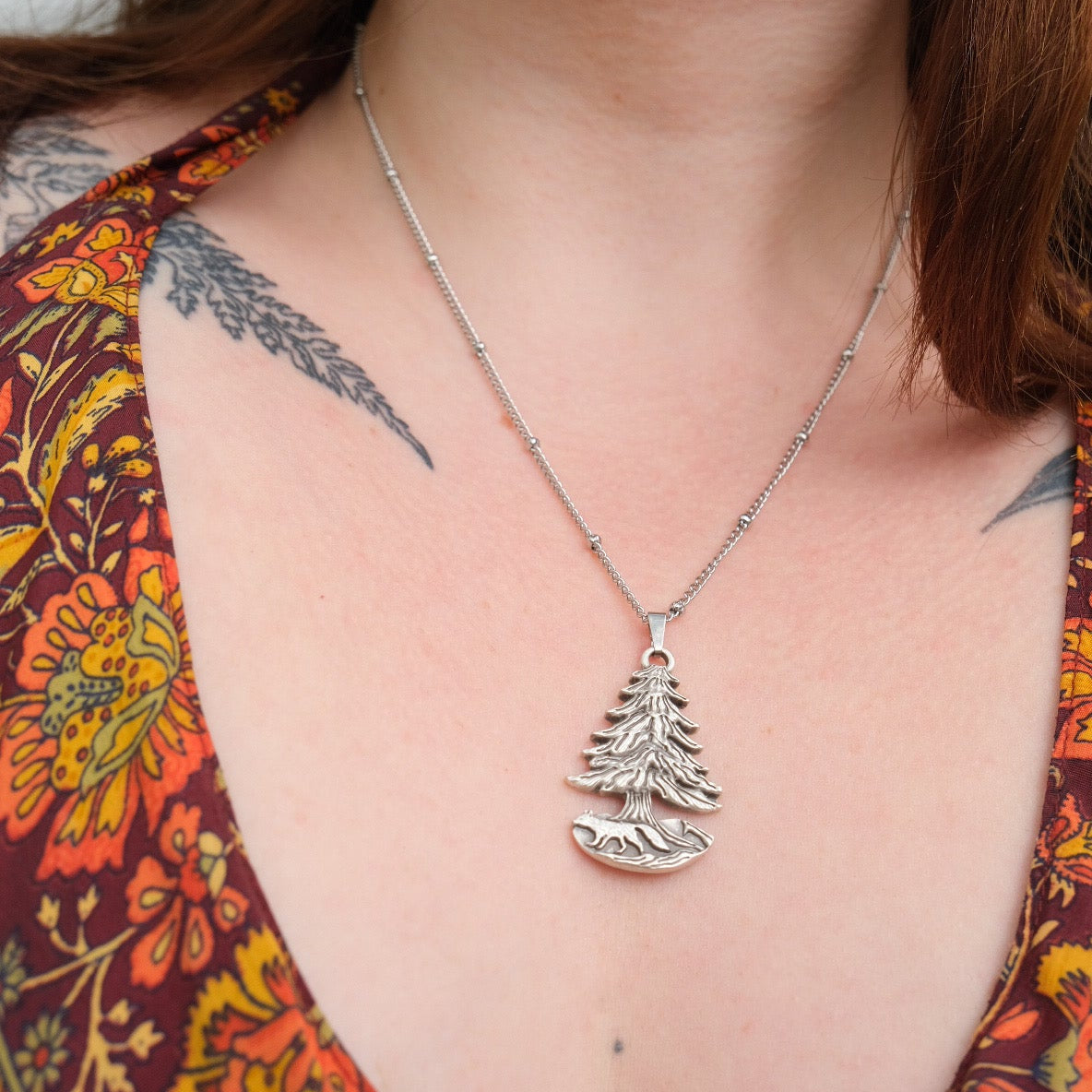 Fox Pendant Necklace