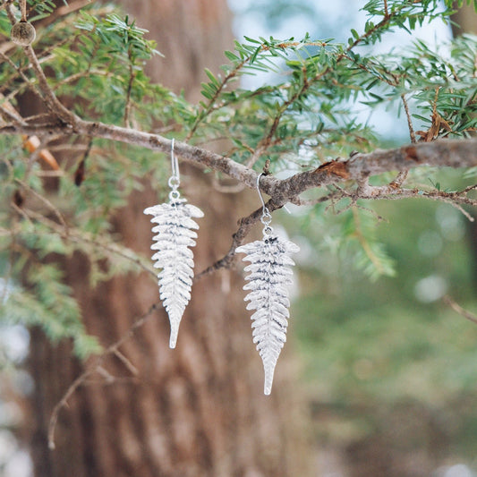 Long Fern Earrings
