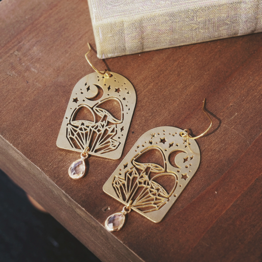 Celestial Mushroom Earrings